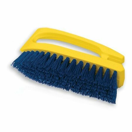 RUBBERMAID Iron Handle Scrub Brush Cobalt 6 in. Polypropylene Fill FG648200COBLT-EA